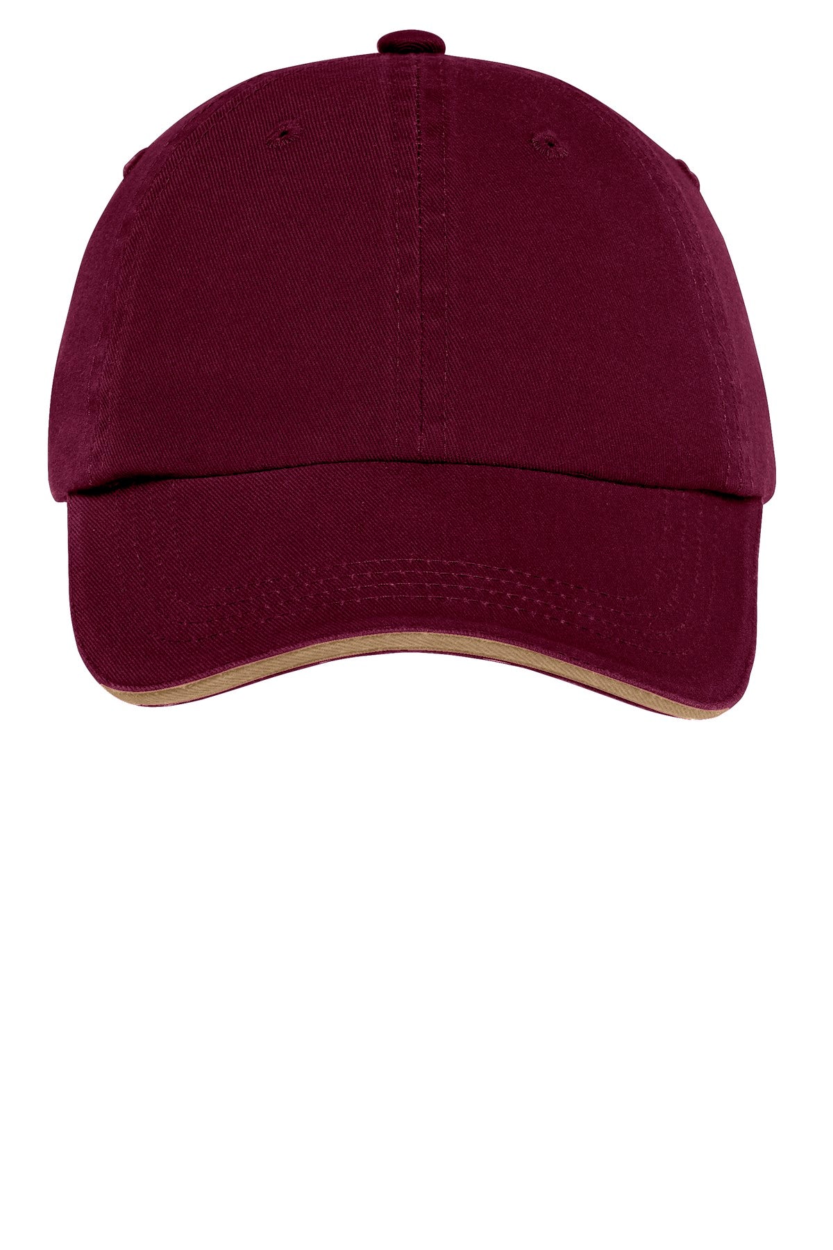 Port Authority    Sandwich Bill Cap with Striped Closure-2