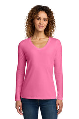 Port & Co Women's   Long Sleeve Fan Favorite V-Neck Tee