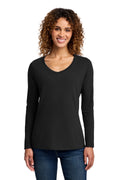 Port & Co Women's   Long Sleeve Fan Favorite V-Neck Tee