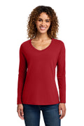 Port & Co Women's   Long Sleeve Fan Favorite V-Neck Tee