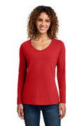 Port & Co Women's   Long Sleeve Fan Favorite V-Neck Tee