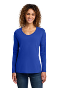 Port & Co Women's   Long Sleeve Fan Favorite V-Neck Tee