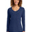 Port & Co Women's   Long Sleeve Fan Favorite V-Neck Tee