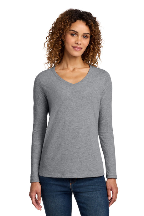 Port & Co Women's   Long Sleeve Fan Favorite V-Neck Tee