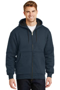 CornerStone Men's   Heavyweight Full-Zip Hooded Sweatshirt with Thermal Lining