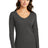 Port & Co Women's   Long Sleeve Fan Favorite V-Neck Tee