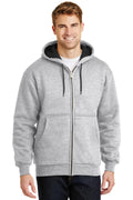 CornerStone Men's   Heavyweight Full-Zip Hooded Sweatshirt with Thermal Lining