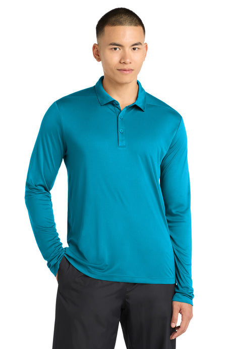Sport-Tek Men's     Posi-UV    Pro Long Sleeve Polo