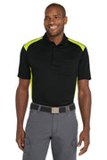 CornerStone Men's   Select Snag-Proof Two Way Colorblock Pocket Polo