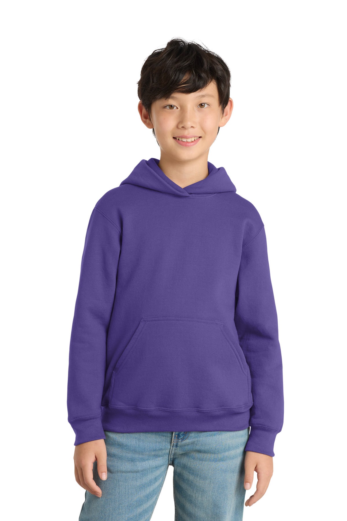 Port & Co Youth   Core Fleece Pullover Hooded Sweatshirt