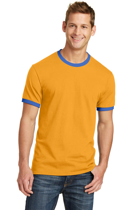 Port & Co Men's   Core Cotton Ringer Tee