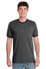 Port & Co Men's   Core Cotton Ringer Tee