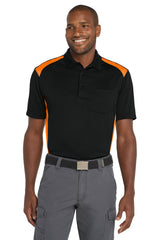CornerStone Men's   Select Snag-Proof Two Way Colorblock Pocket Polo