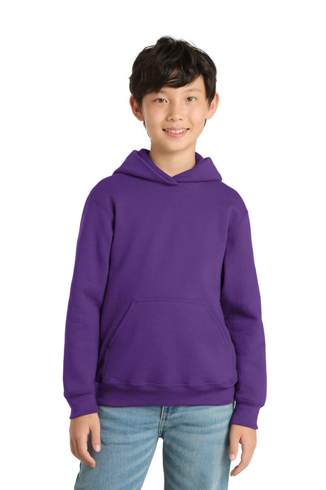Port & Co Youth   Core Fleece Pullover Hooded Sweatshirt