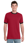 Port & Co Men's   Core Cotton Ringer Tee