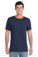 Port & Co Men's   Core Cotton Ringer Tee