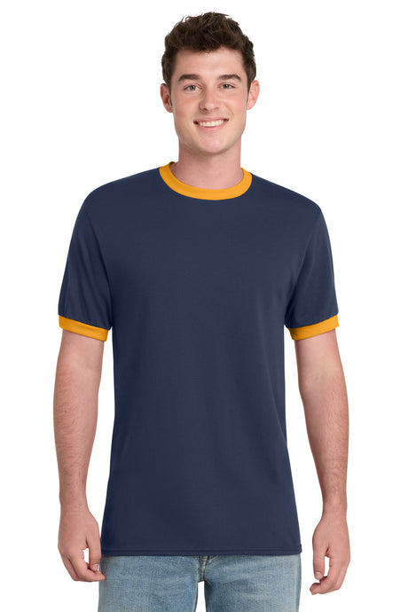 Port & Co Men's   Core Cotton Ringer Tee