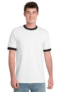 Port & Co Men's   Core Cotton Ringer Tee