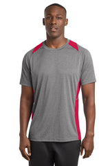 Sport-Tek Men's   Heather Colorblock Contender   Tee