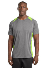 Sport-Tek Men's   Heather Colorblock Contender   Tee