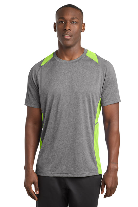 Sport-Tek Men's   Heather Colorblock Contender   Tee