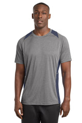 Sport-Tek Men's   Heather Colorblock Contender   Tee