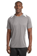 Sport-Tek Men's   Heather Colorblock Contender   Tee