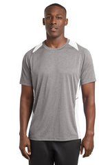Sport-Tek Men's   Heather Colorblock Contender   Tee