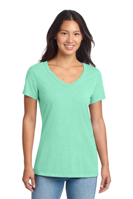 Port & Co Women's   Beach Wash   Garment-Dyed V-Neck Tee LPC099V