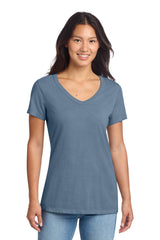 Port & Co Women's   Beach Wash   Garment-Dyed V-Neck Tee LPC099V