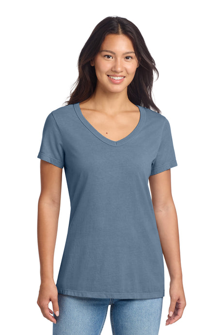 Port & Co Women's   Beach Wash   Garment-Dyed V-Neck Tee LPC099V