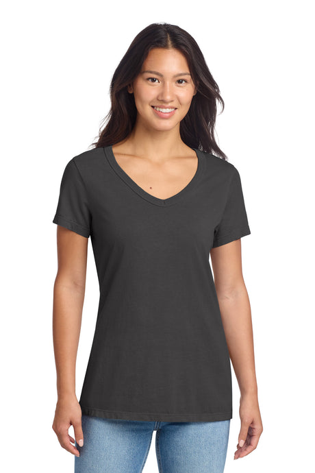 Port & Co Women's   Beach Wash   Garment-Dyed V-Neck Tee LPC099V