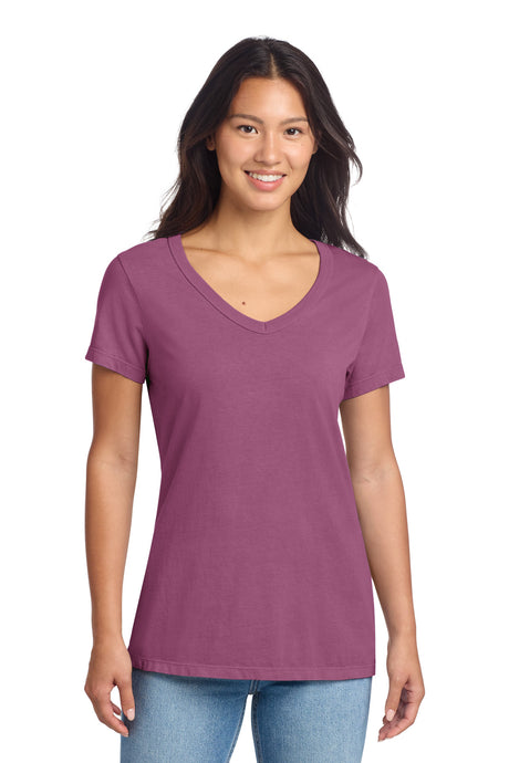 Port & Co Women's   Beach Wash   Garment-Dyed V-Neck Tee LPC099V