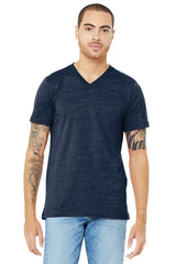 Bella + Canvas Men's   Textured Jersey V-Neck Tee BC3655
