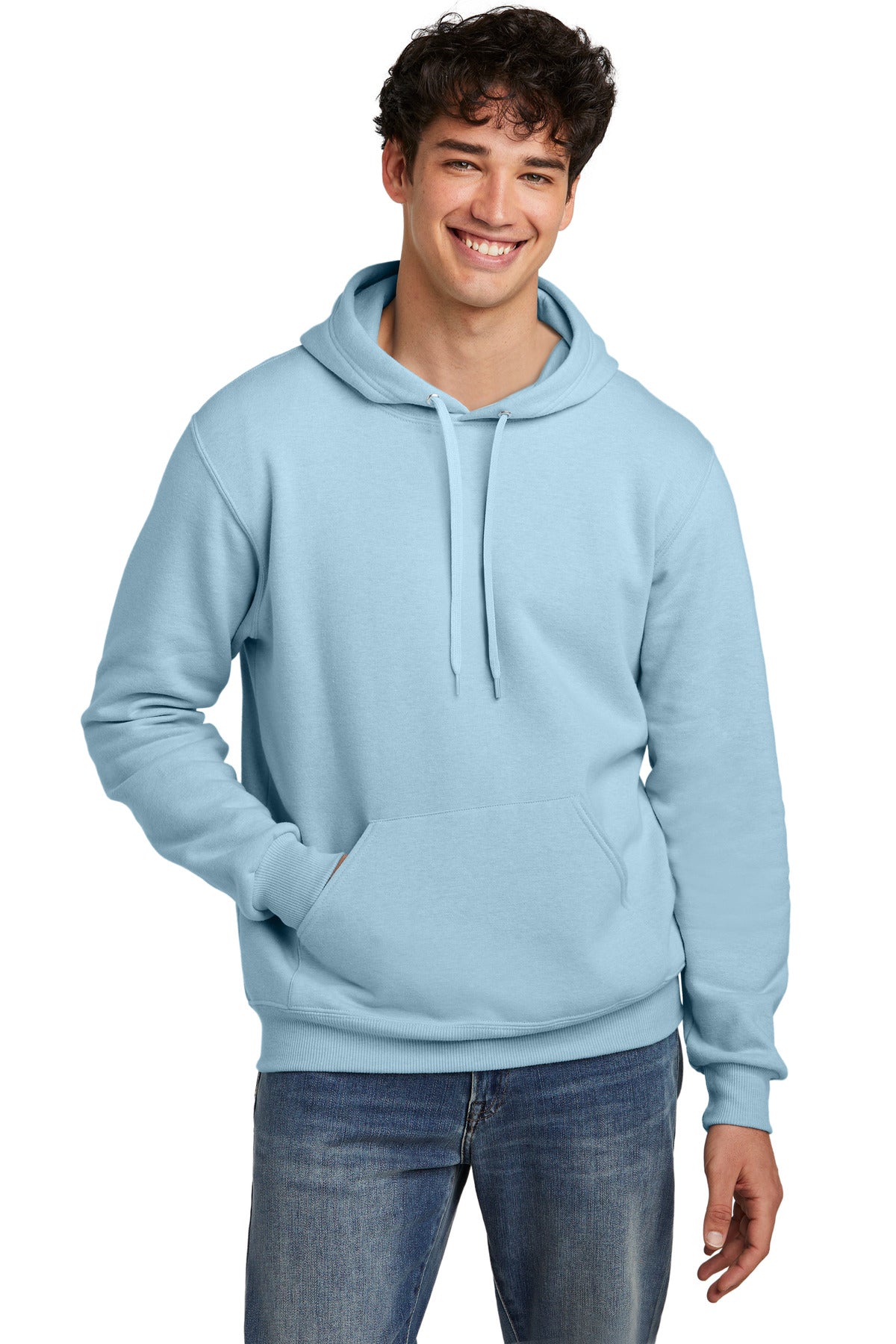 Jerzees Men's Eco   Premium Blend Pullover Hooded Sweatshirt 700M