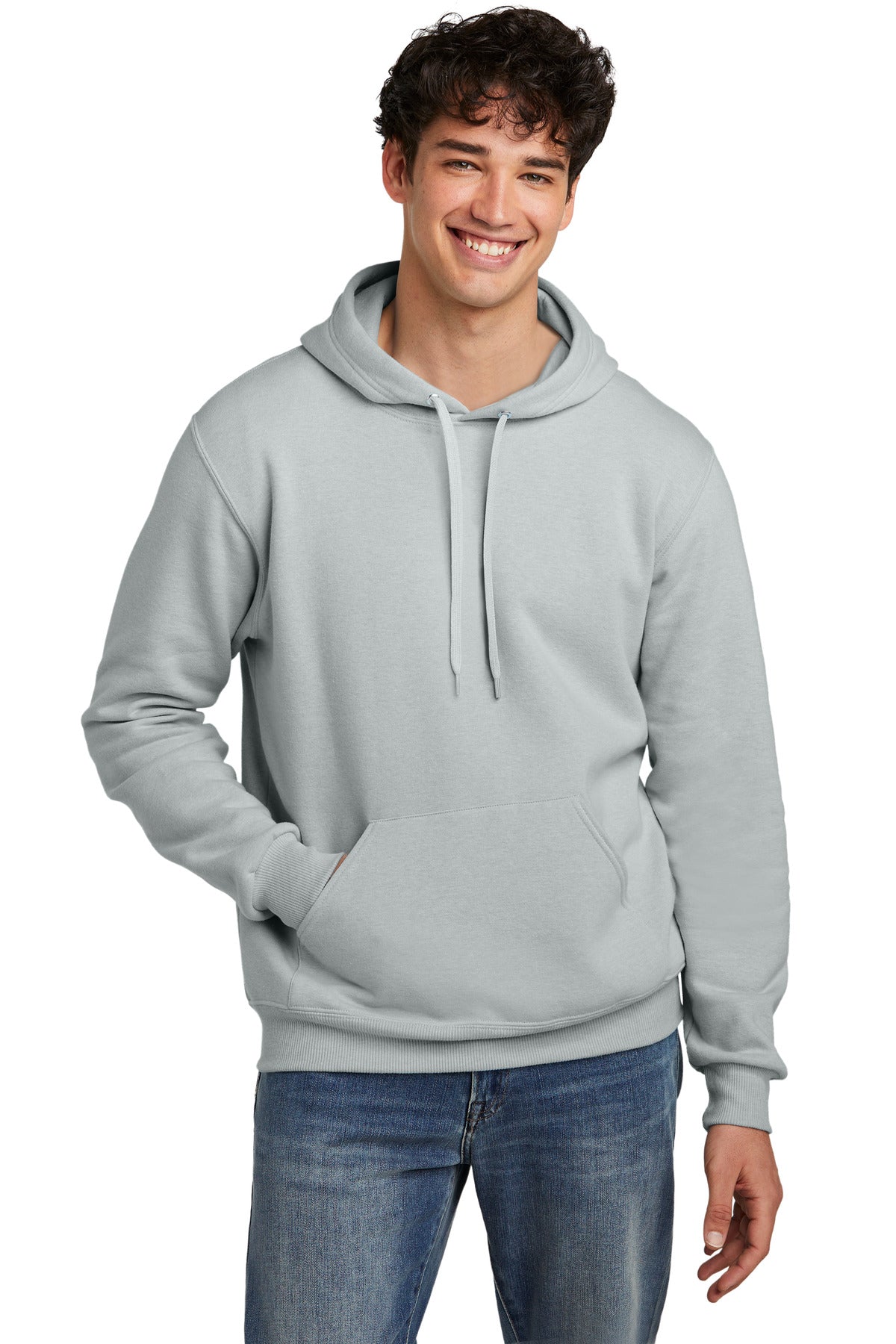 Jerzees Men's Eco   Premium Blend Pullover Hooded Sweatshirt 700M