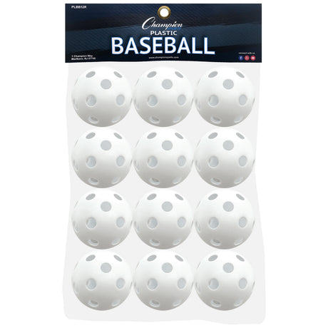 Champion Sports Plastic Baseballs