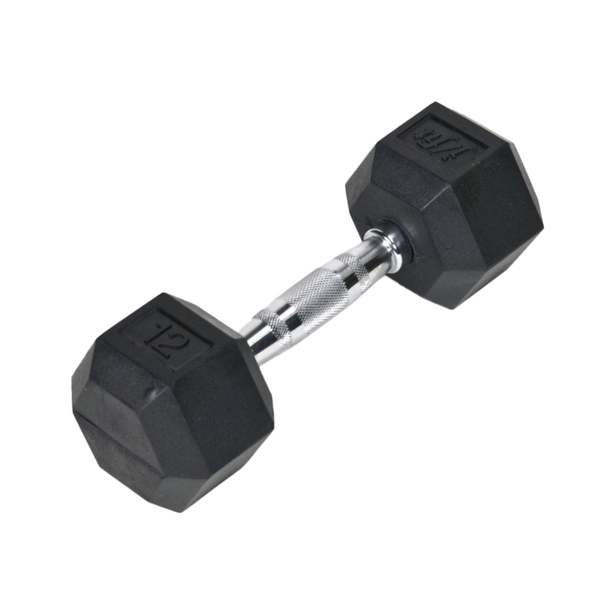 Champion Sports Rubber Hex Dumbell