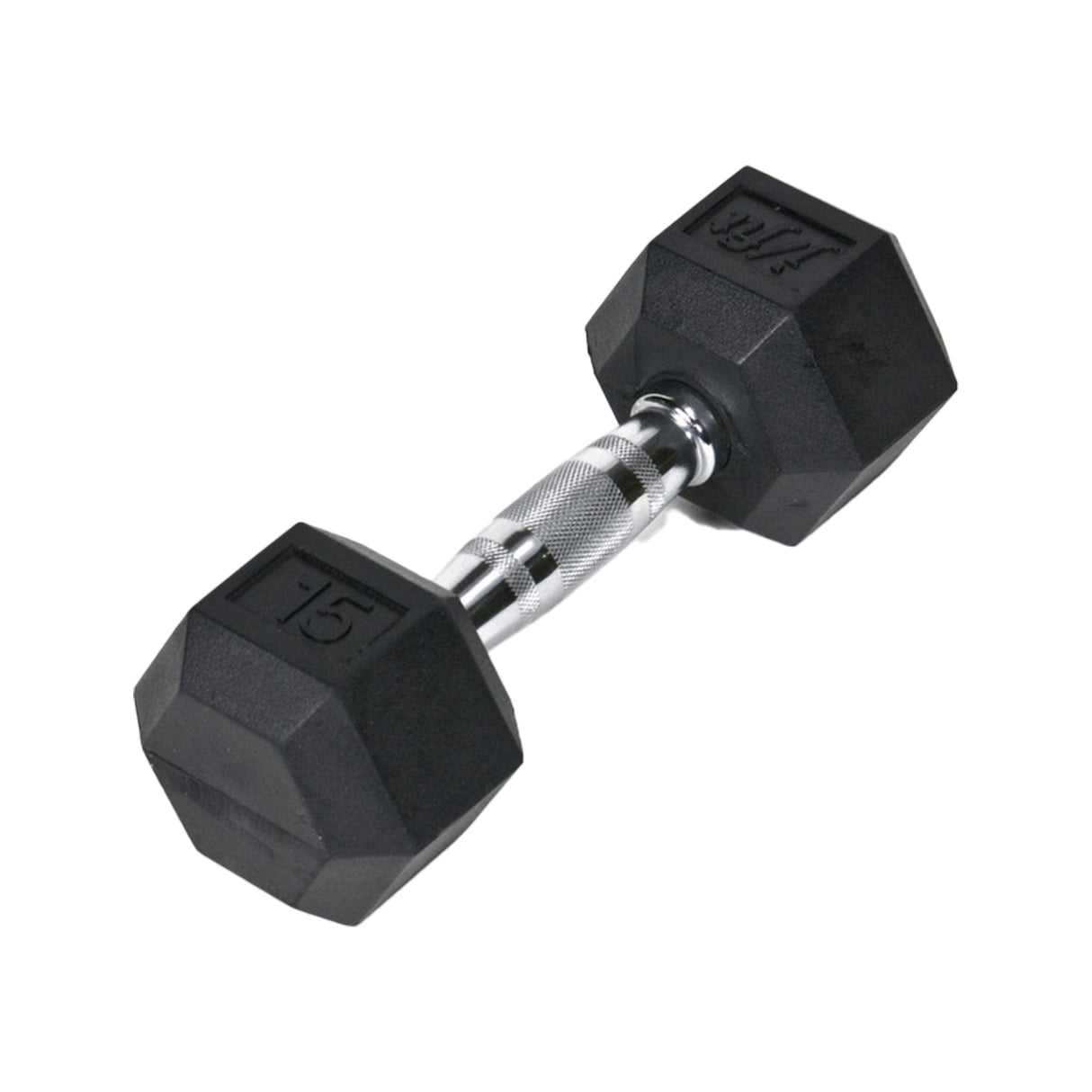Champion Sports Rubber Hex Dumbell
