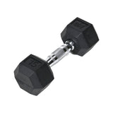 Champion Sports Rubber Hex Dumbell