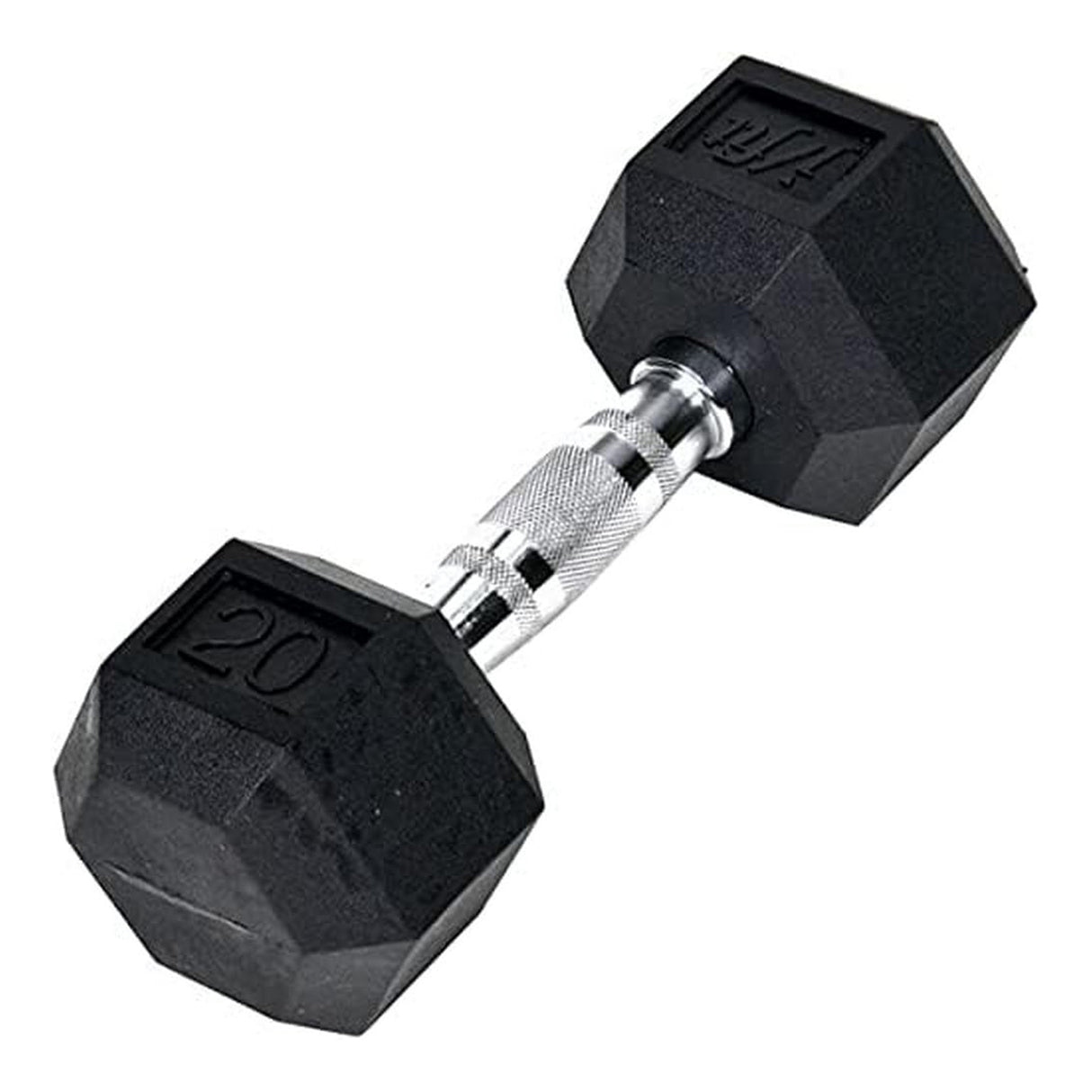 Champion Sports Rubber Hex Dumbell