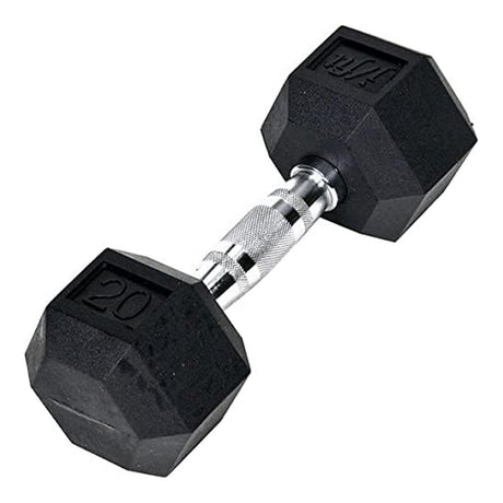 Champion Sports Rubber Hex Dumbell