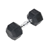 Champion Sports Rubber Hex Dumbell