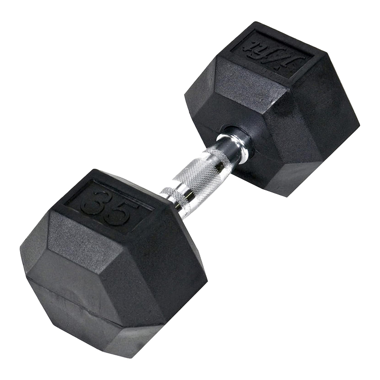 Champion Sports Rubber Hex Dumbell