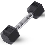 Champion Sports Rubber Hex Dumbell