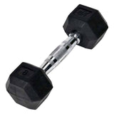 Champion Sports Rubber Hex Dumbell