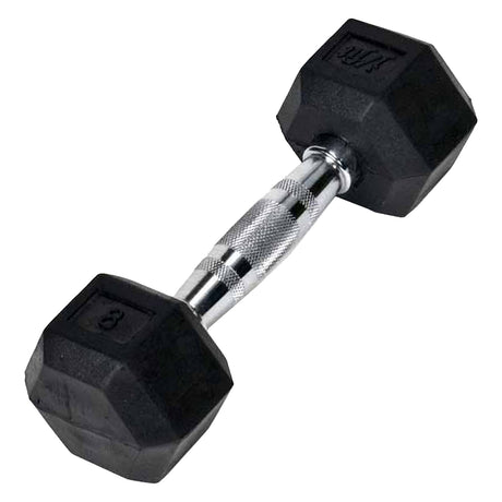 Champion Sports Rubber Hex Dumbell