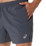Asics Men's Silver 5-Inch Shorts-4