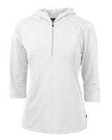 Cutter & Buck Womens Virtue Recycled Featherlight Pique Half Zip Hooded Pullover-5