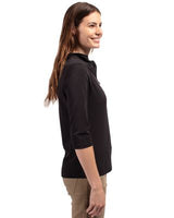 Cutter & Buck Womens Virtue Recycled Featherlight Pique Half Zip Hooded Pullover-7